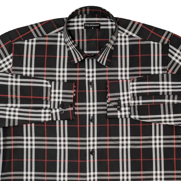 Black_Tartan_Check_Cotton_Shirt_For_Men
