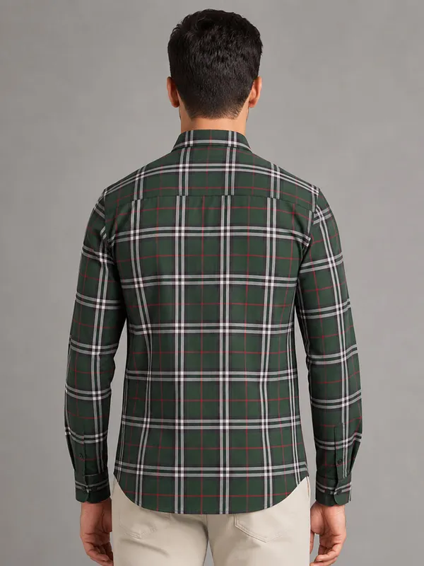 Green_Tartan_Check_Cotton_Shirt_For_Men