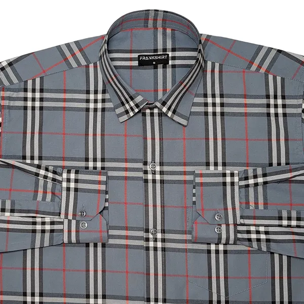 Denim_Tartan_Check_Cotton_Shirt_For_Men
