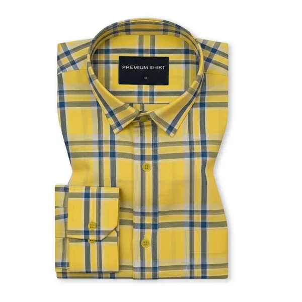 Marigold_Classic_Check_Cotton_Blend_Shirt_For_Men