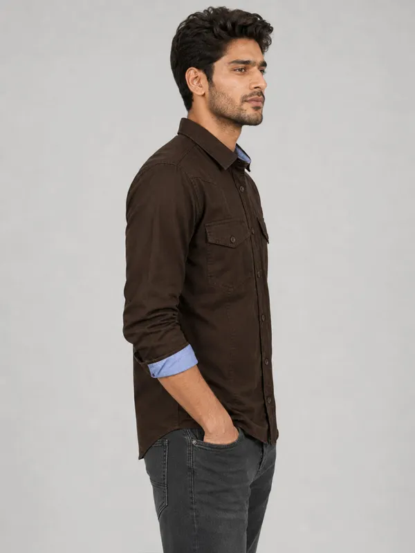 Cargo_Style_Dark_Brown_Shirt