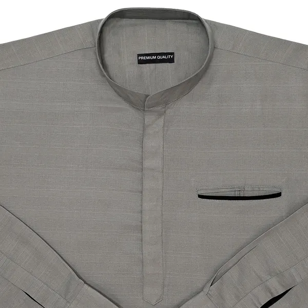 Urban_Fit_Grey_Short_Linen_Kurta_For_Men