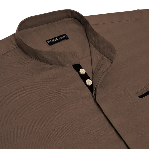 Urban_Fit_Mehendi_Short_Linen_Kurta_For_Men