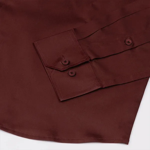300gsm_Maroon_Premium_Satin_Shirt_For_Men