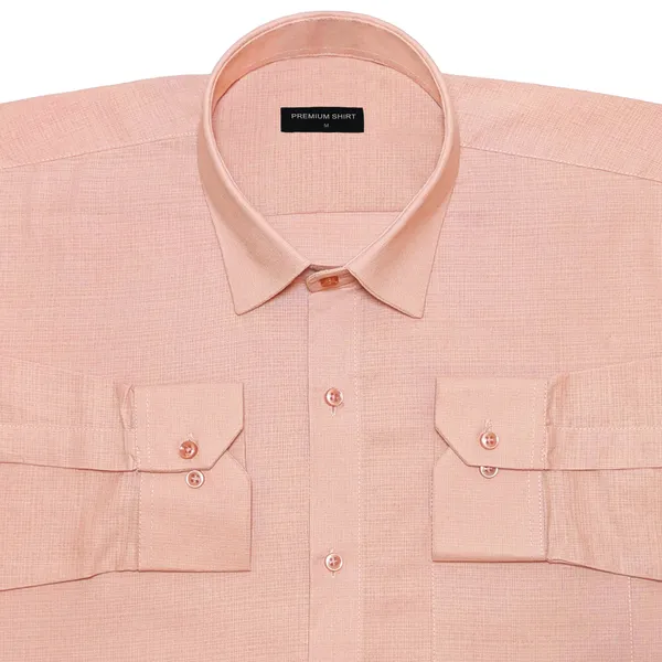 Rose_Gold_Textured_Linen_Shirt_For_Men