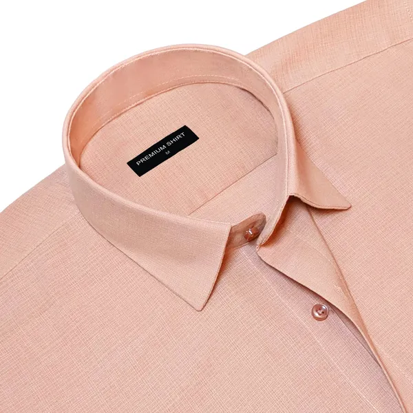 Rose_Gold_Textured_Linen_Shirt_For_Men