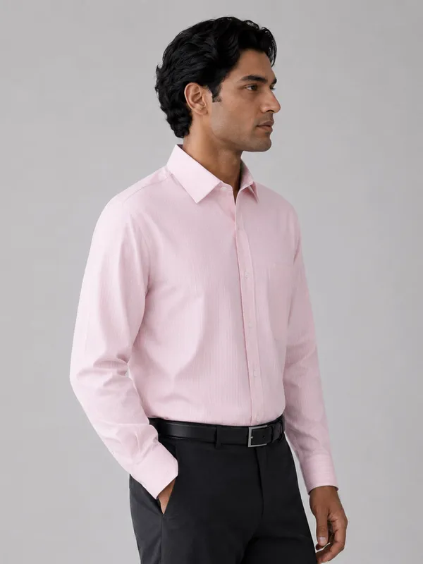 Pink_Pinstripe_Oxford_Shirt_For_Men