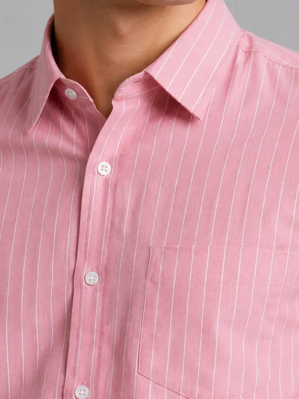 Dark_Pink_Pinstripe_Oxford_Shirt_For_Men