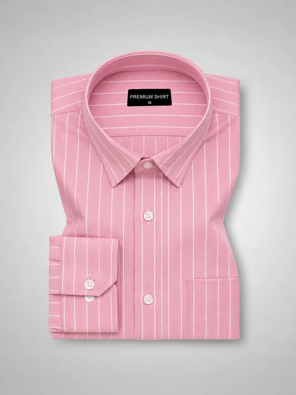 Dark_Pink_Pinstripe_Oxford_Shirt_For_Men