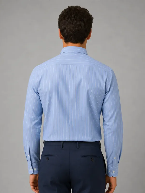 Blue_Pinstripe_Oxford_Shirt_For_Men
