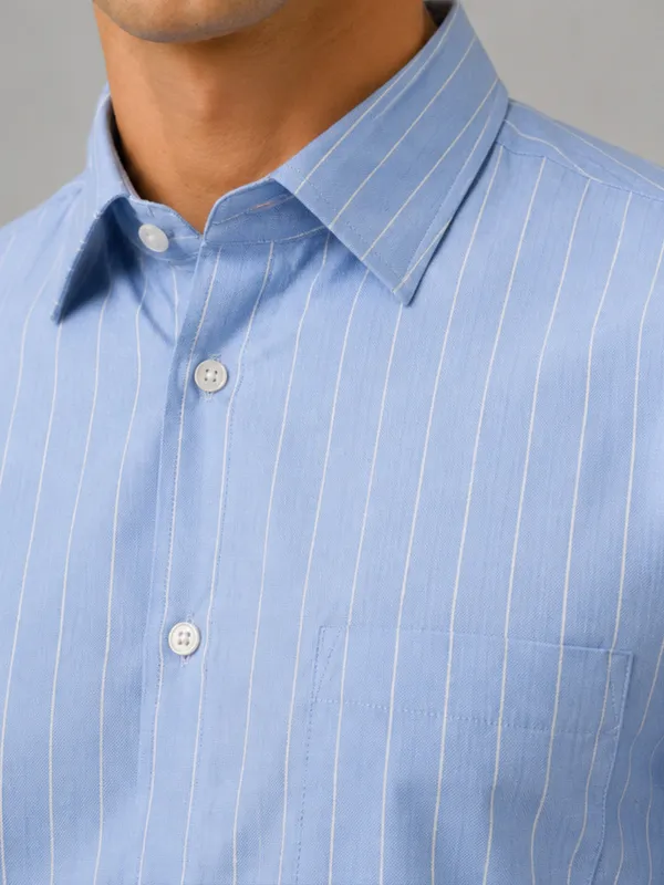 Blue_Pinstripe_Oxford_Shirt_For_Men
