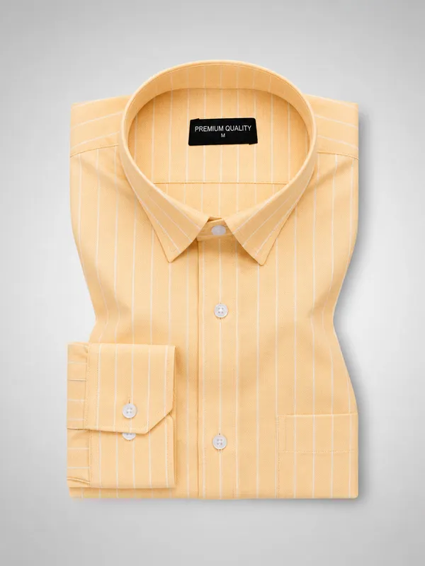 Lemon_Pinstripe_Oxford_Shirt_For_Men