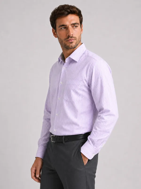 Purple_Stripe_Oxford_Shirt_For_Men