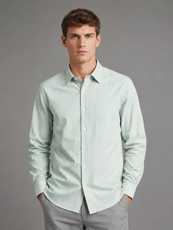 Beige_Light_Green_Stripe_Oxford_Pack_Of_2_Shirts_For_Men