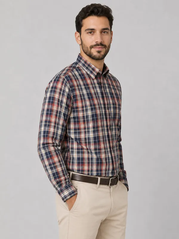 Crimson_Check_Cotton_Shirt_For_Men