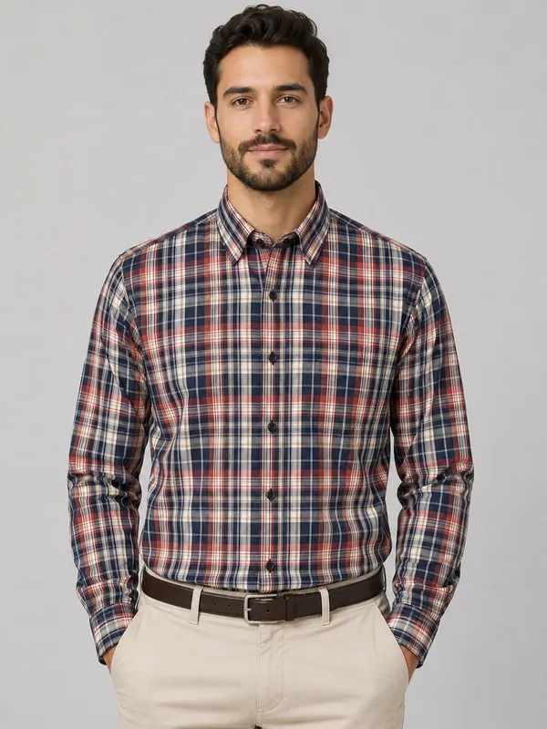 Crimson_Check_Cotton_Shirt_For_Men