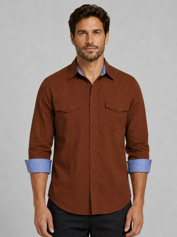 Pack_Of_2_Cargo_Style_White_Brown_Shirt