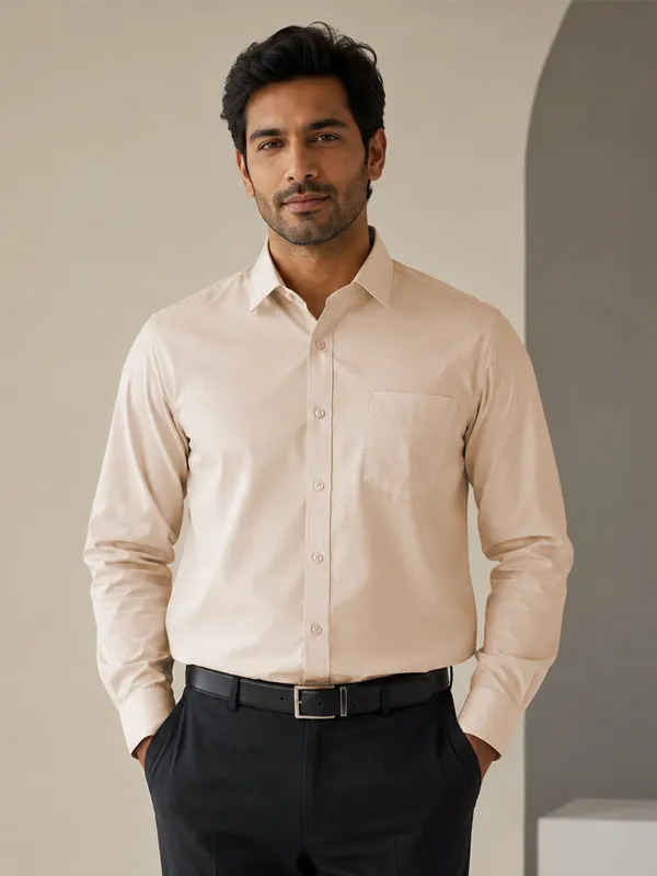 Paper_Cotton_Cream_Shirt_For_Men