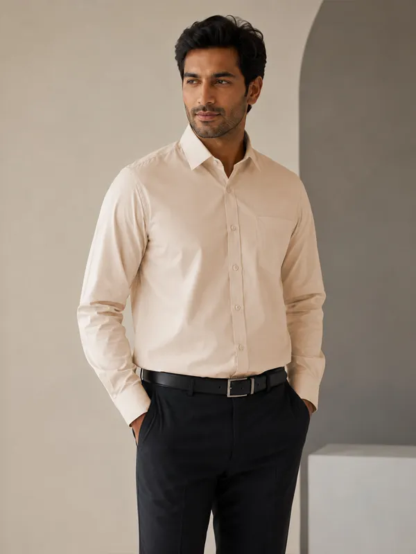 Paper_Cotton_Cream_Shirt_For_Men