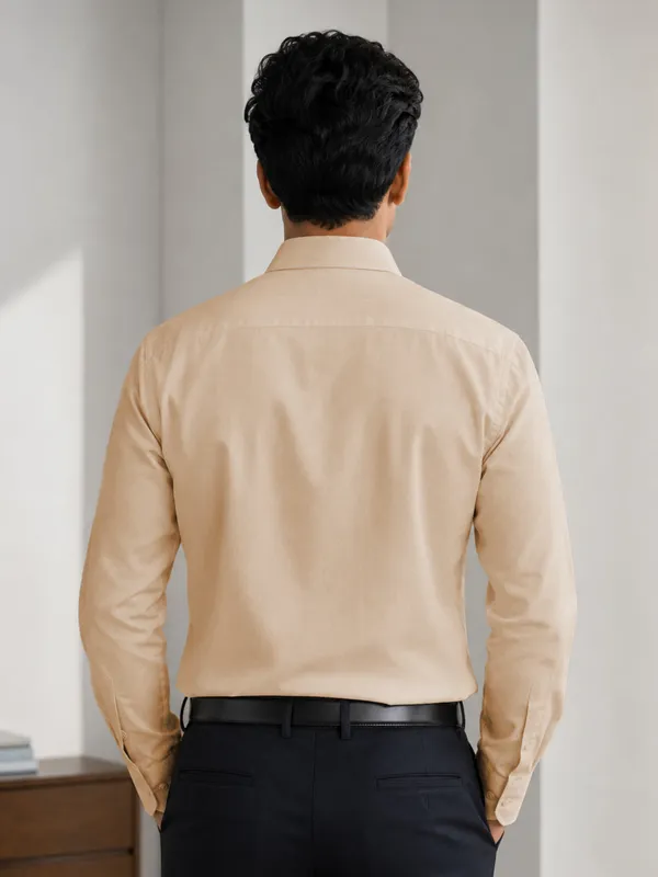 Paper_Cotton_Soft_Beige_Shirt_For_Men