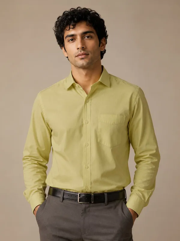 Paper_Cotton_Light_Green_Shirt_For_Men