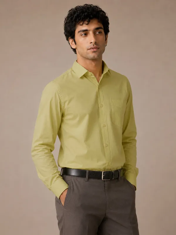 Paper_Cotton_Light_Green_Shirt_For_Men