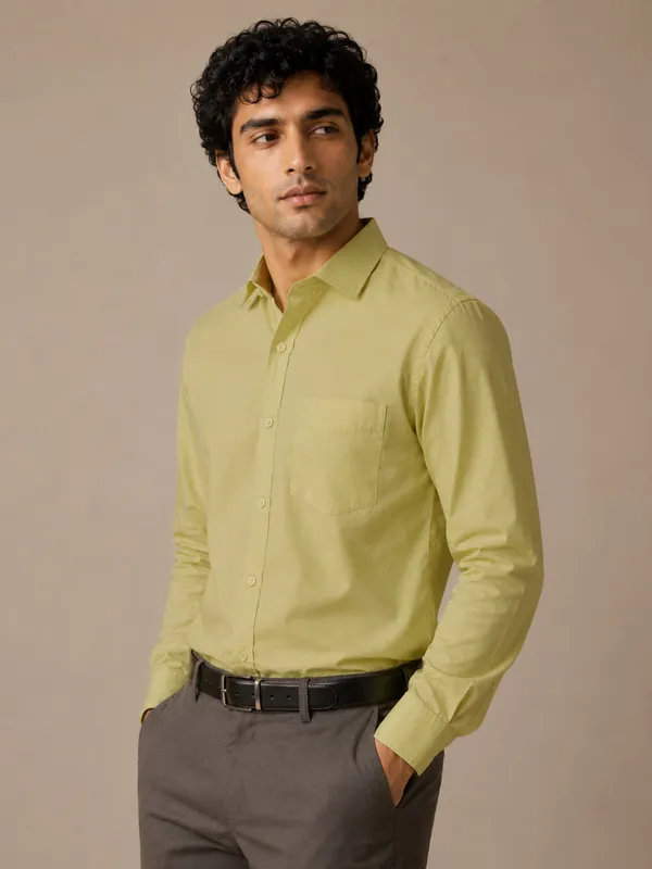 Paper_Cotton_Light_Green_Shirt_For_Men