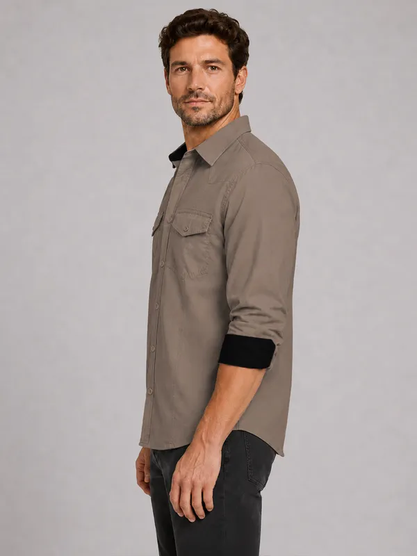 Pack_Of_2_Cargo_Style_Khaki_Bottle_Green_Shirt