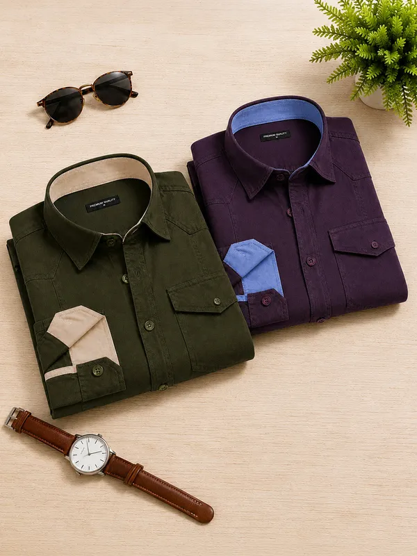 Pack_Of_2_Cargo_Style_Bottle_Green_Wine_Shirt