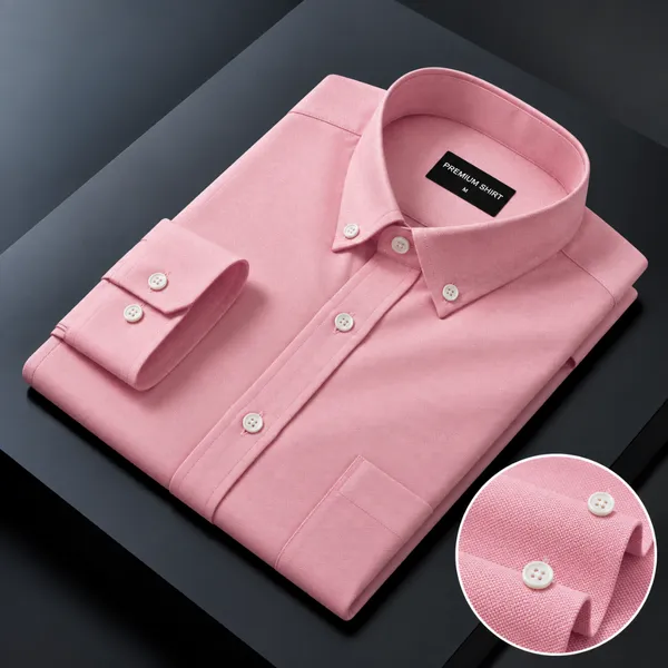 Oxford_Cotton_Pink_Shirt_For_Men