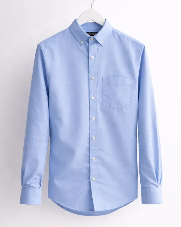 Oxford_Cotton_Denim_Blue_Shirt_For_Men