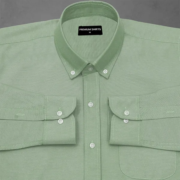 Oxford_Cotton_Sea_Green_Shirt_For_Men