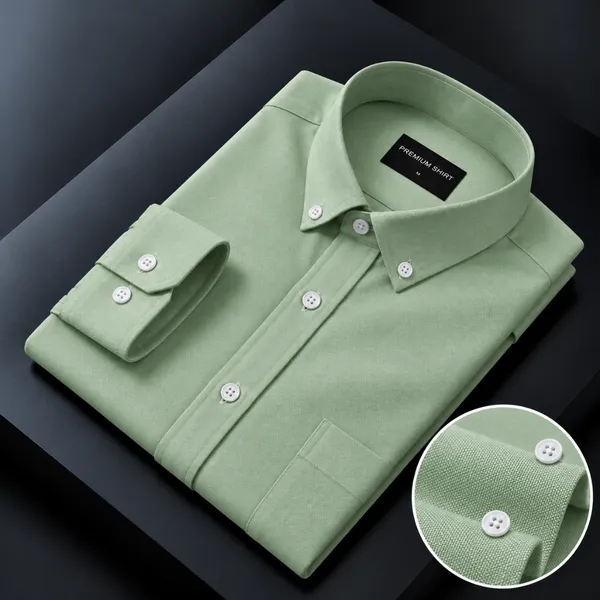 Oxford_Cotton_Sea_Green_Shirt_For_Men
