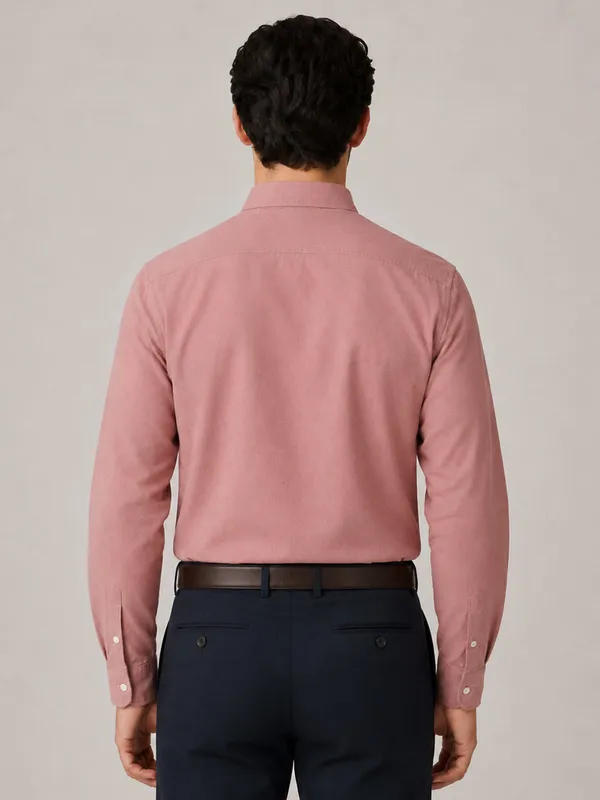 Maroon_Formal_Oxford_Cotton_Shirt_For_Men