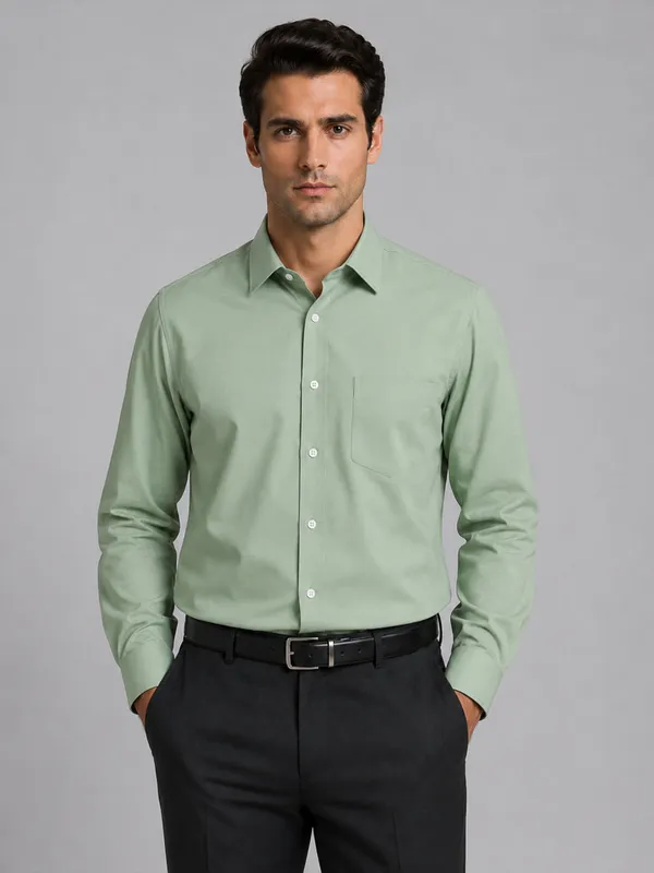 Sea_Green_Formal_Oxford_Cotton_Shirt_For_Men