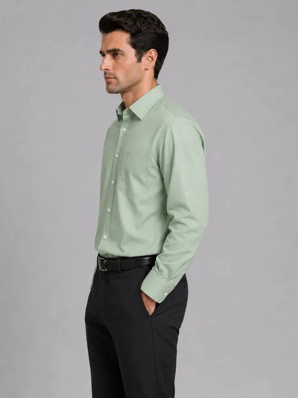 Sea_Green_Formal_Oxford_Cotton_Shirt_For_Men