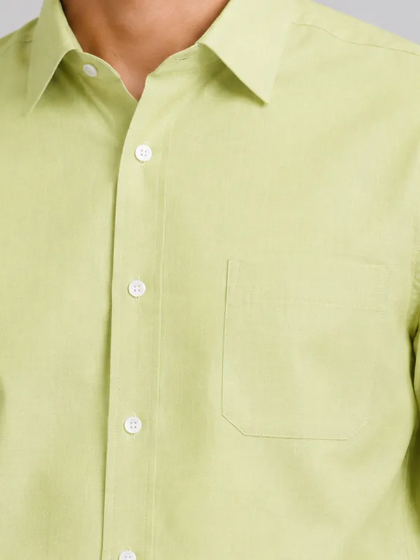 Lime_Green_Formal_Oxford_Cotton_Shirt_For_Men