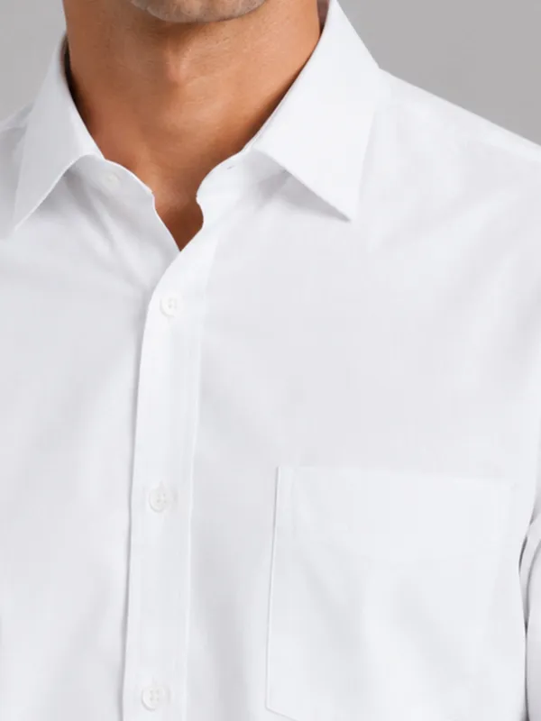 Pearl_White_Formal_Oxford_Cotton_Shirt_For_Men