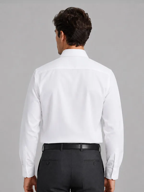 Pearl_White_Formal_Oxford_Cotton_Shirt_For_Men