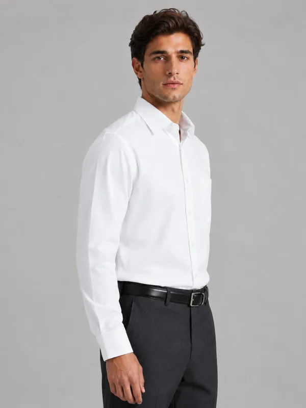Pearl_White_Formal_Oxford_Cotton_Shirt_For_Men