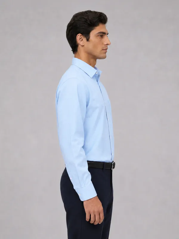 Sky_Blue_Formal_Oxford_Cotton_Shirt_For_Men
