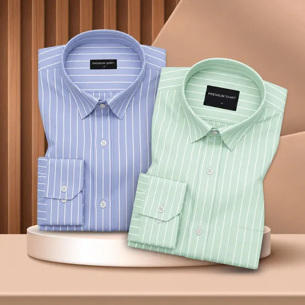 Cambridge_Blue_Mint_Green_Pinstripe_Oxford_Pack_Of_2_Shirts_For_Men