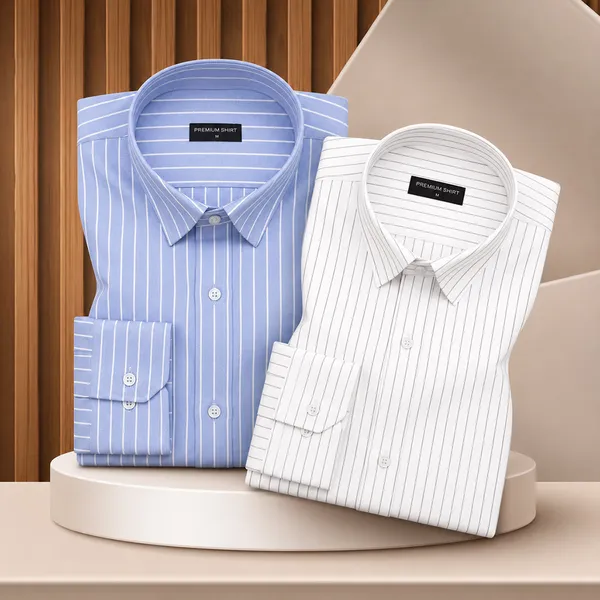Cambridge_Blue_Grey_Pinstripe_Oxford_Pack_Of_2_Shirts_For_Men