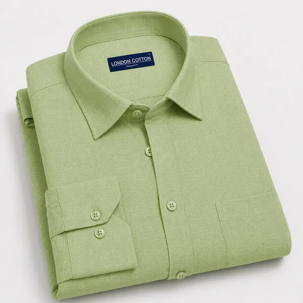 Sage_Textured_Linen_Shirt_For_Men