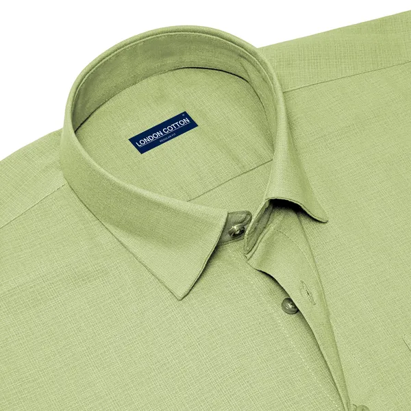 Sage_Textured_Linen_Shirt_For_Men