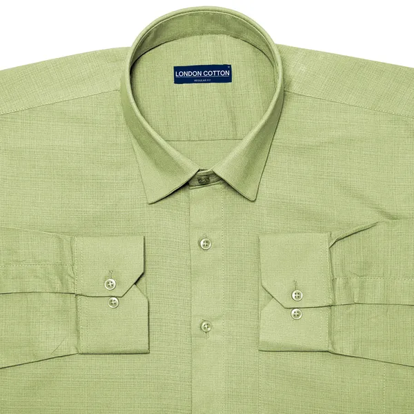 Sage_Textured_Linen_Shirt_For_Men