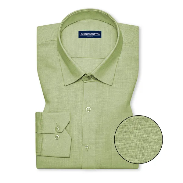Sage_Textured_Linen_Shirt_For_Men