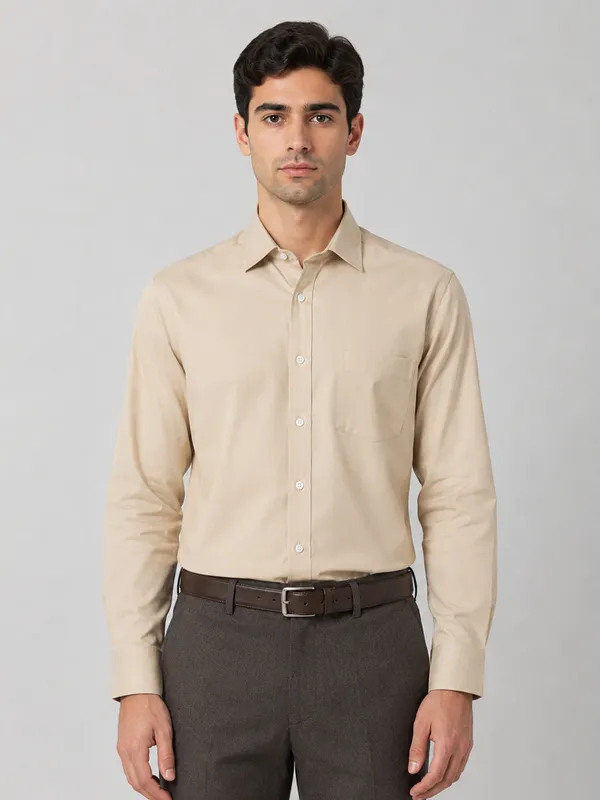 Pack_Of_2_Cream_Peach_Formal_Oxford_Cotton_Shirt_For_Men