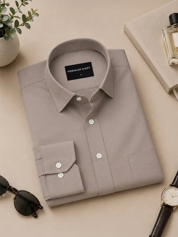 Pack_Of_2_White_Brown_Formal_Oxford_Cotton_Shirt_For_Men