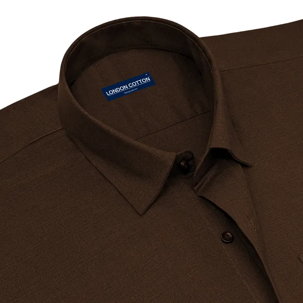 Pack_Of_2_Textured_Linen_Shirts_Mehendi_Brown